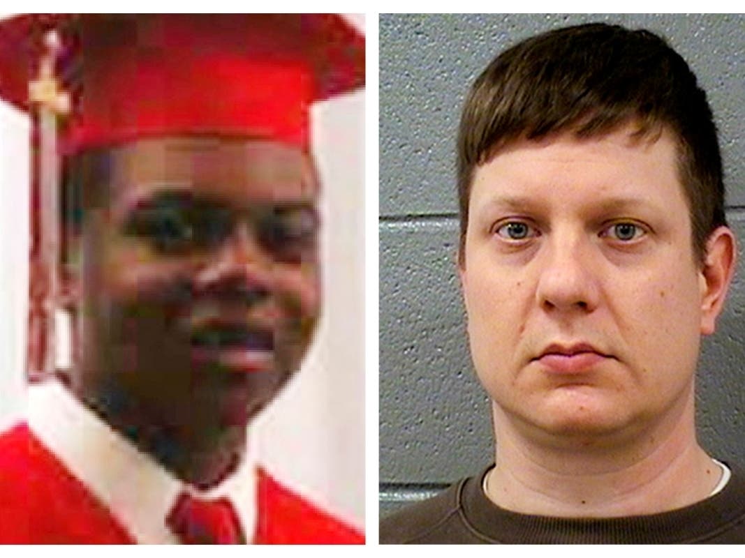 Laquan McDonald (left) nd former Chicago Police Officer Jason Van Dyke.