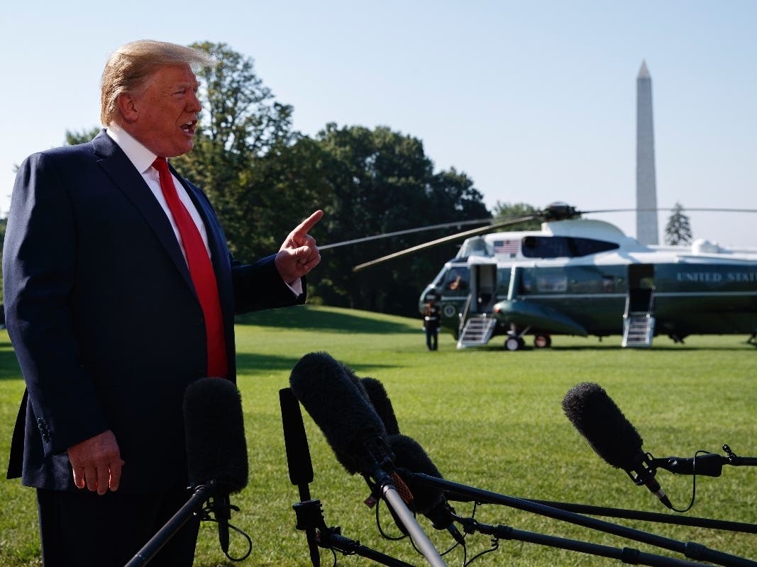 Trump tells reporters the White House had been flooded with thousands of letters, emails and phone calls thanking him for "getting involved" and exposing corruption.