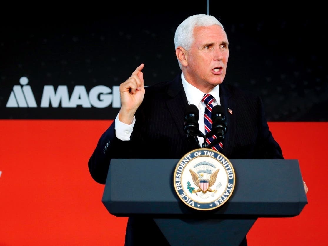 Vice President Mike Pence said policies promoted by certain 2020 Democratic presidential "socialists" will spell the end of American values.