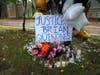 A memorial stands Monday, Sept 9, 2019, in Richfield, Minn. near where police shot and killed Brian J. Quinones.