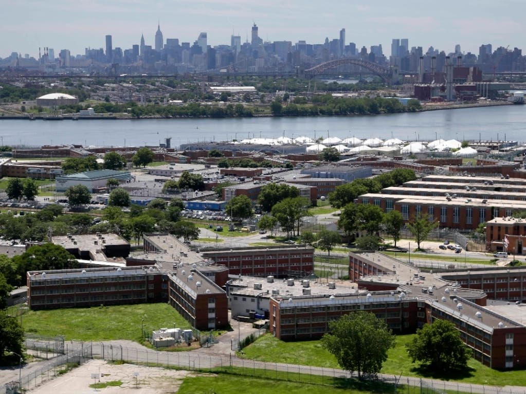 The coronavirus has been confirmed in 38 Rikers prisoners.