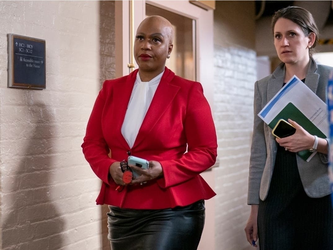 Massachusetts Sen. Elizabeth Warren and Rep. Ayanna Pressley, pictured, said in a letter that comprehensive demographic data on people who are tested or treated for the coronavirus does not exist.