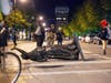 The assault came amid a night of violence Tuesday that included the toppling of two statues outside the Capitol and an attack on a state senator. 