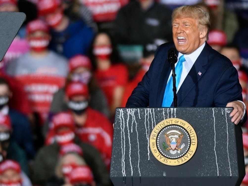 President Donald Trump, shown here at a rally in Middletown, Pennsylvania, last month, has tested positive for the coronavirus, throwing the 2020 presidential election into further disarray.