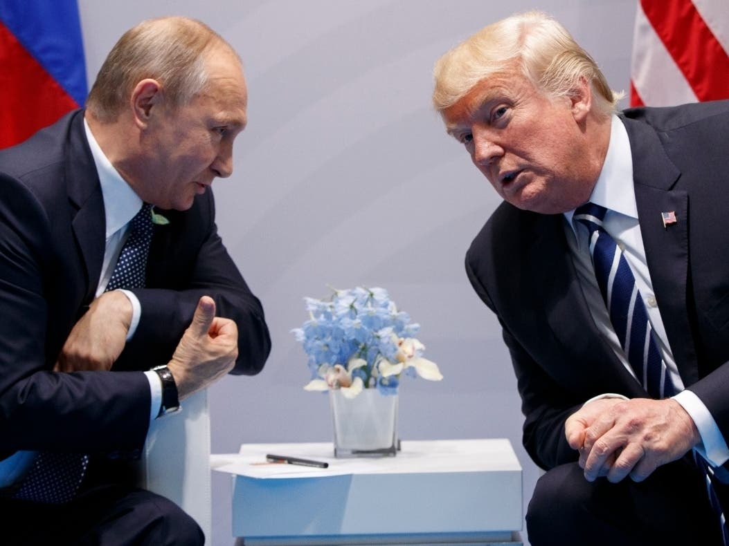 Russian President Vladimir Putin, shown in 2017 with U.S. President Donald Trump at the G-20 Summit in Hamburg , won’t congratulate President-elect Joe Biden until legal challenges to the U.S. election are resolved and the result is official.
