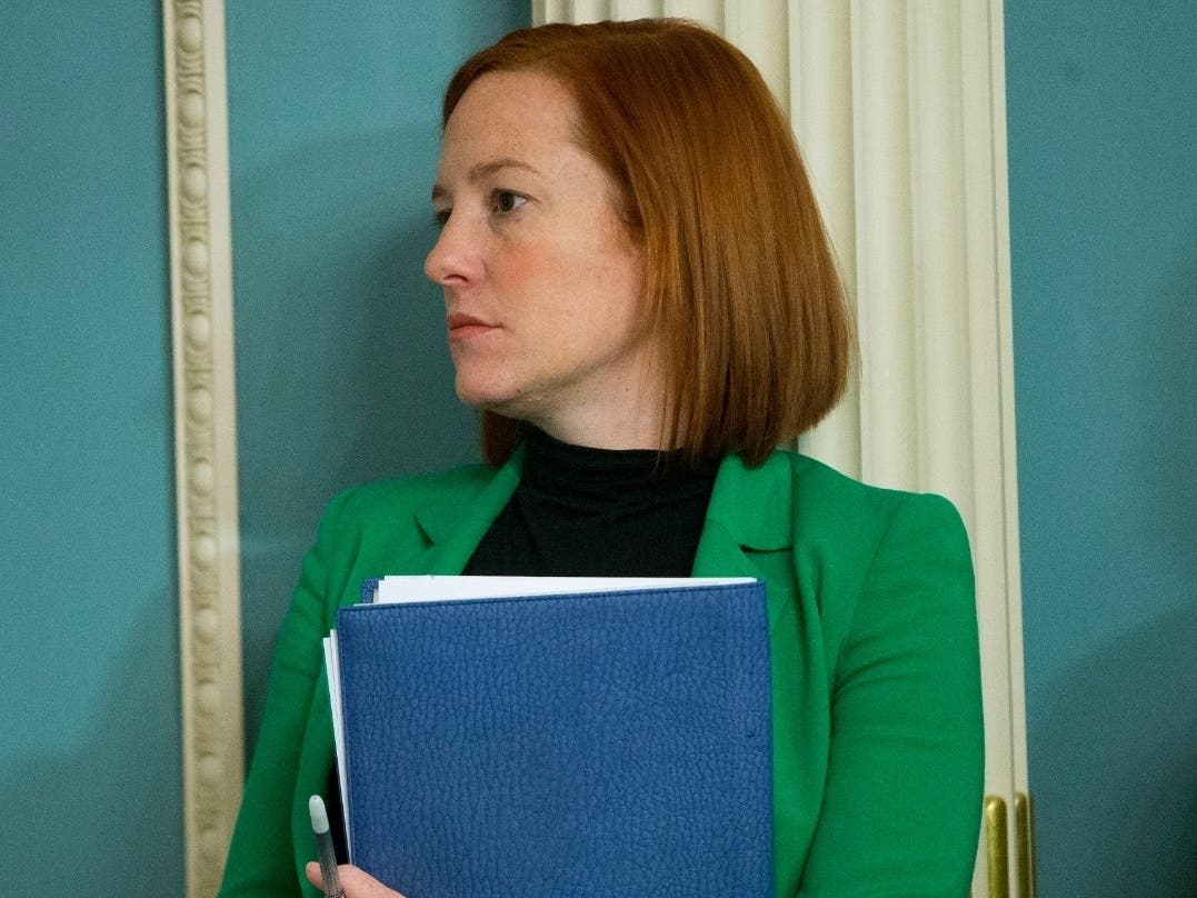 State Department spokeswoman Jen Psaki stands in on a meeting in Washington, Friday, Feb. 27, 2015. President-elect Joe Biden will have an all-female communications team at his White House, led by campaign communications director Kate Bedingfield.