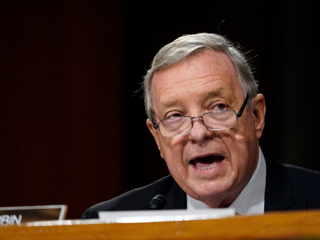Sen. Dick Durbin, D-Ill., speaks during a Senate Judiciary Committee hearing on Capitol Hill.