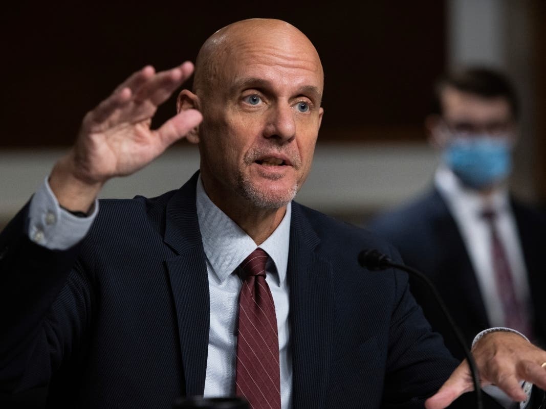 White House chief of staff Mark Meadows has pressed FDA chief Stephen Hahn, pictured, to grant an emergency use authorization for Pfizer’s coronavirus vaccine by the end of the day on Dec. 11.