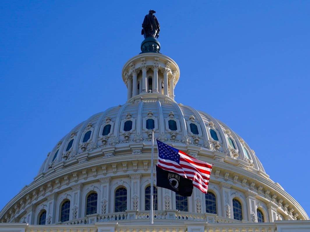 The U.S. Capitol as seen on Tuesday in Washington, D.C.