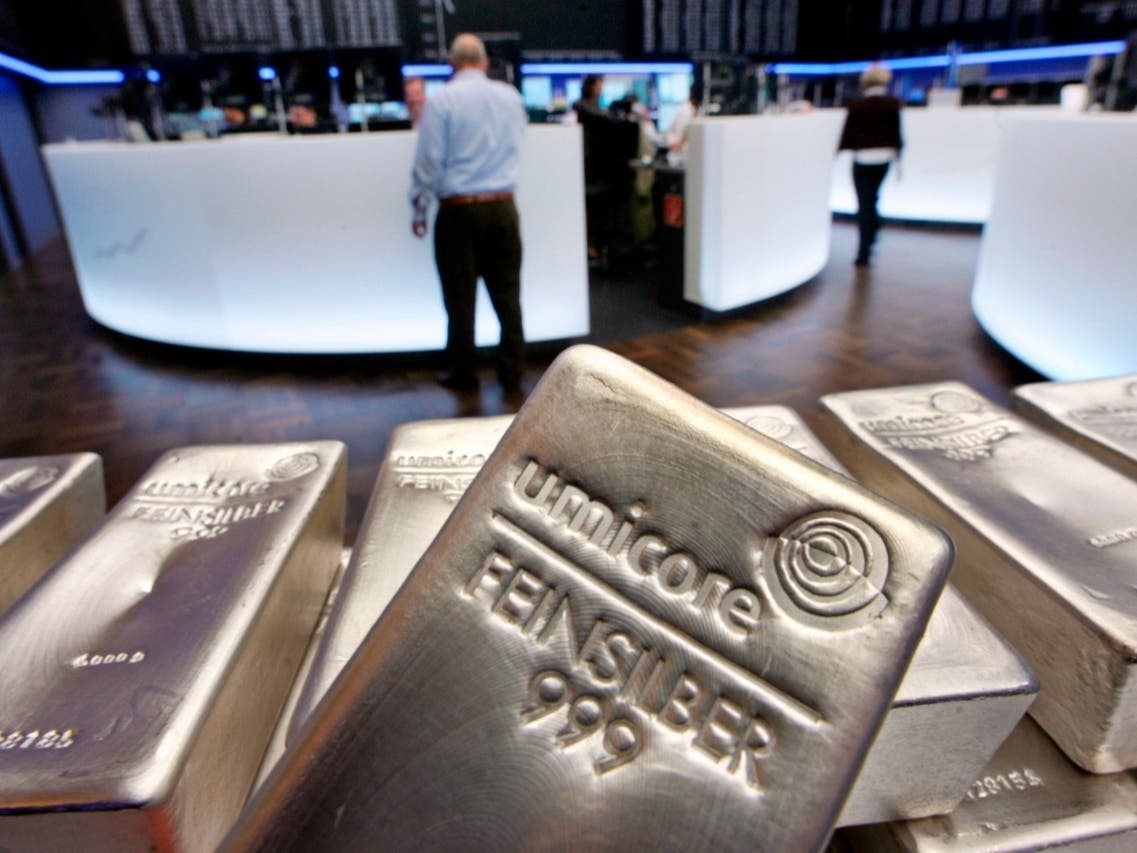 Silver futures jumped more than 10 percent Monday following strong gains over the weekend.