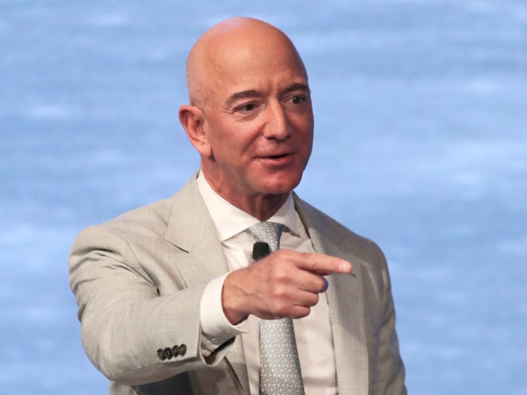 Amazon founder Jeff Bezos, shown here during the JFK Space Summit at the John F. Kennedy Presidential Library in Boston in 2019, donated the most to charity in 2020.