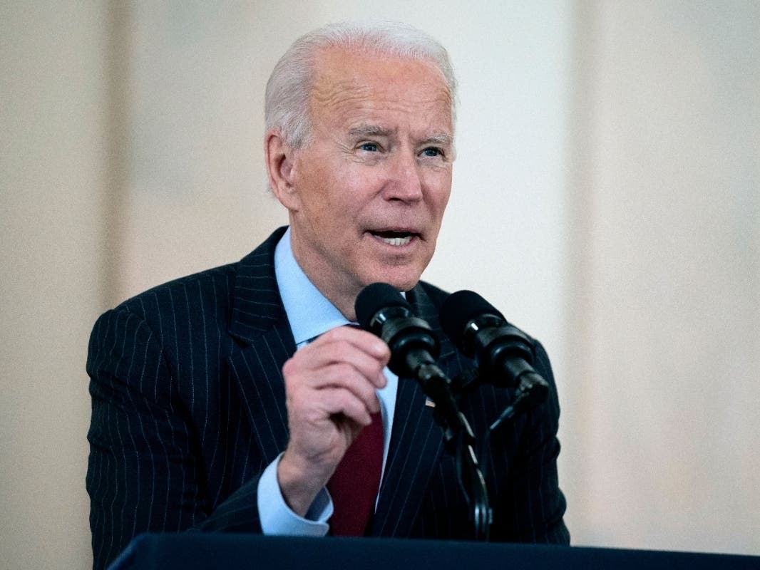 President Joe Biden speaks about the 500,000 Americans that died from COVID-19, Monday, Feb. 22, 2021, in Washington.