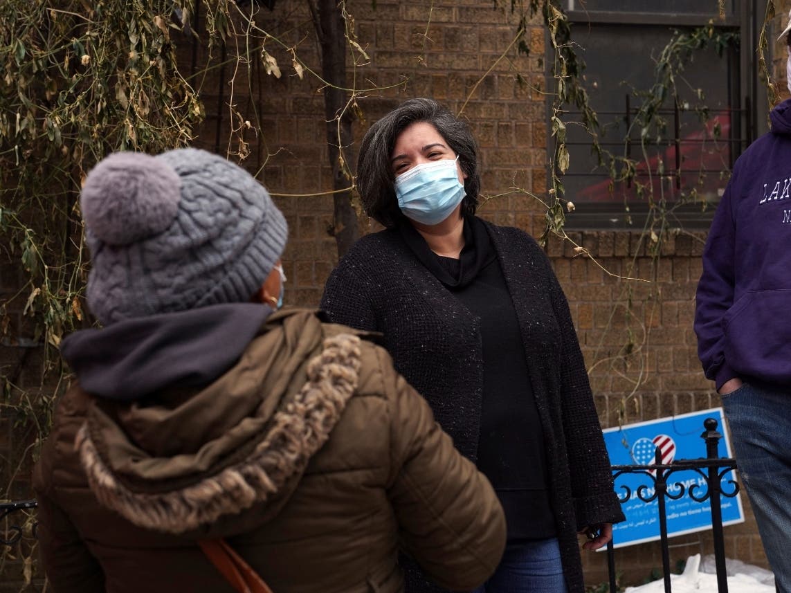 Sofia Moncayo, who leads a food distribution program through Mosaic West Queens Church in Sunnyside.