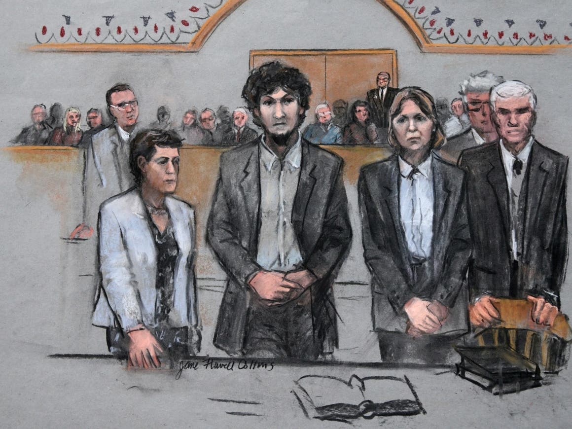 The Supreme Court will consider reinstating the death sentence for Boston Marathon bomber Dzhokhar Tsarnaev, center, presenting President Joe Biden with an early test of his opposition to capital punishment.
