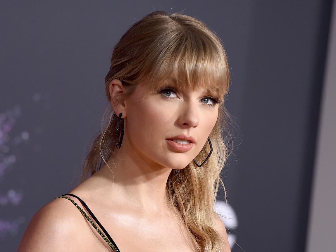 Taylor Swift at the American Music Awards in Los Angeles.