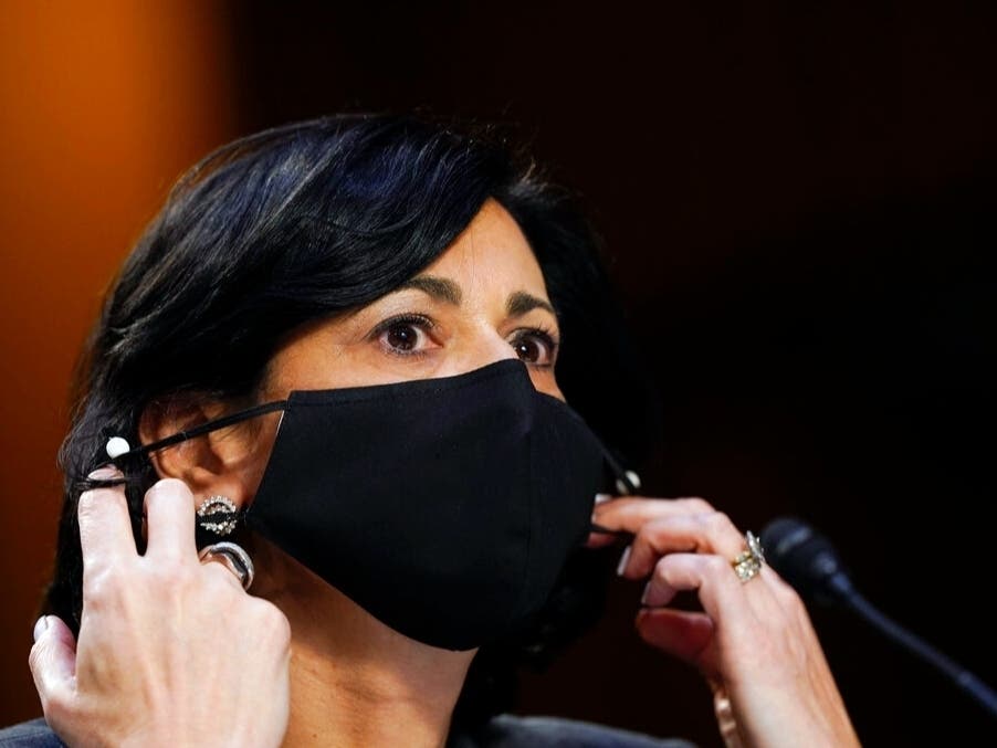 Dr. Rochelle Walensky, the director of the CDC, says new mask-wearing guidance, coupled with higher rates of vaccination against COVID-19, could halt the current escalation of infections in “a couple of weeks.” 