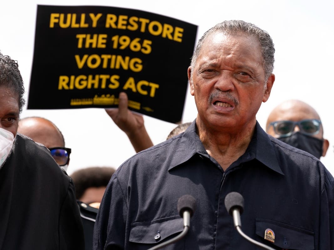 The Rev. Jesse Jackson and his wife, Jacqueline, have been hospitalized after testing positive for COVID-19.