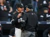 Chicago White Sox manager Tony La Russa argues with umpire Tom Hallion after Jose Abreu was hit by a pitch against the Houston Astros in the eighth inning during Game 4 of the American League Division Series on Tuesday in Chicago.