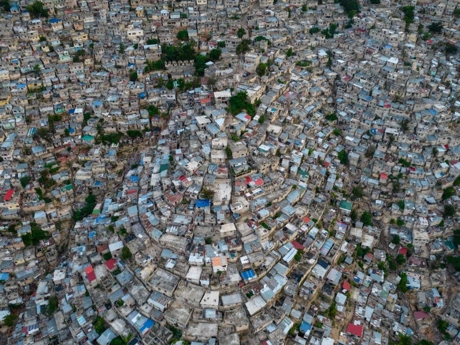 A view of the densely populated Jalousie neighborhood of Port-au-Prince, Tuesday, Sept. 28, 2021. A group of 17 U.S. missionaries including children was kidnapped by a gang in Haiti on Saturday, Oct. 16, 2021.