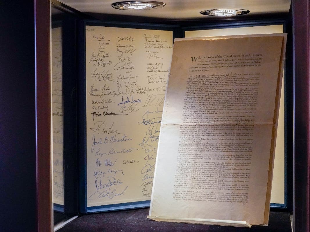 The rare U.S. Constitution copy has sold Thursday, Nov. 18, for a record $43.2 million to Illinois' richest resident.