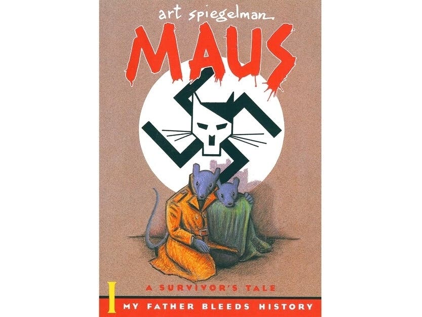 This cover image released by Pantheon shows "Maus" a graphic novel by Art Spiegelman. A Tennessee school district has voted to ban the graphic novel about the Holocaust due to “inappropriate language” and an illustration of a nude woman.