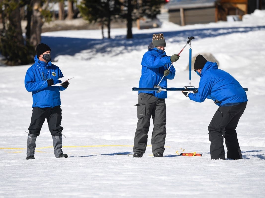 A survey found the snowpack at 48.5 inches with 19 inches of snow water content. That's 109% of the historical average at this time of the year. But statewide, the water in the snowpack is 92%.
