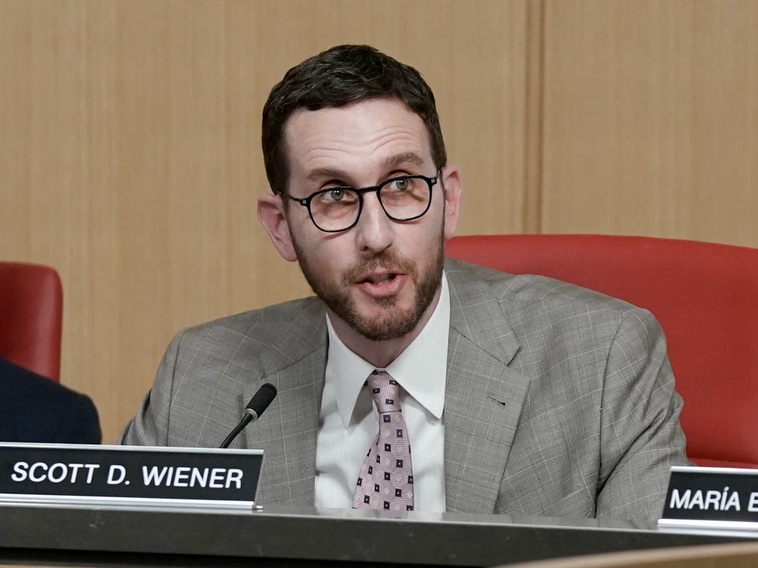 State Sen. Scott Wiener, D-San Francisco, speaks in support of a proposed amendment to the state constitution that would protect the right to an abortion and contraceptives during a hearing on the measure in Sacramento, Calif., Tuesday, June 14, 2022. 