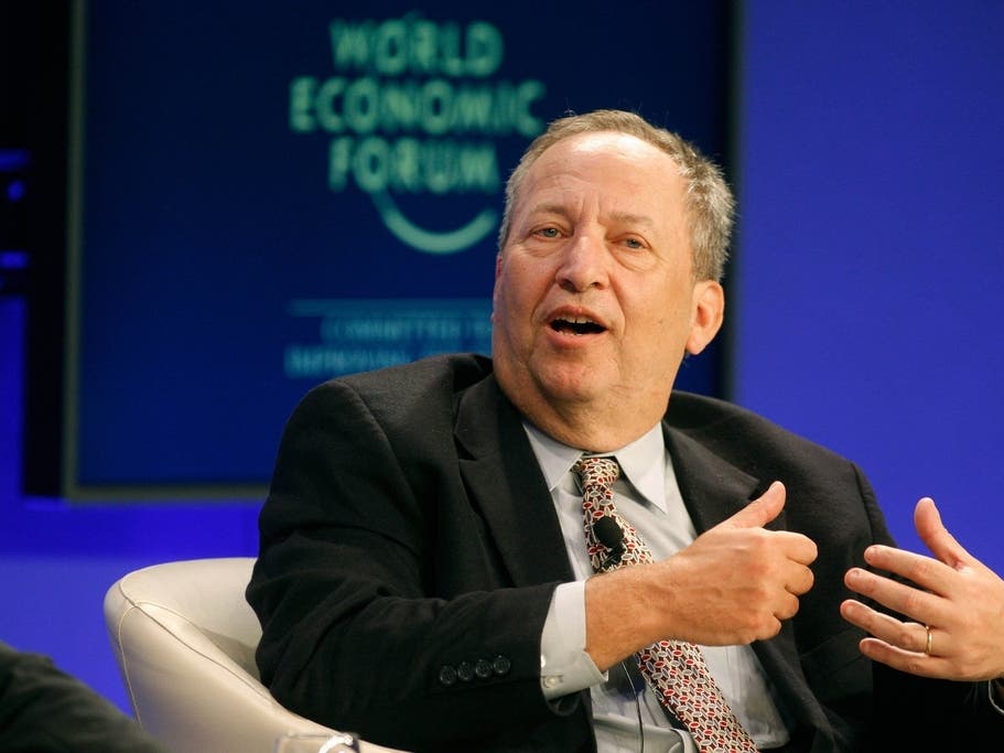 Harvard University Professor Larry Summers speaks during a session at the World Economic Forum in Davos, Switzerland, Jan. 29, 2011. 