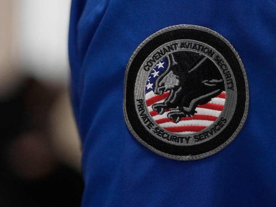 TSA's screening partnership program allows airports to use private security companies chosen by the federal government to run checkpoints while TSA retains authority over procedures and oversight.