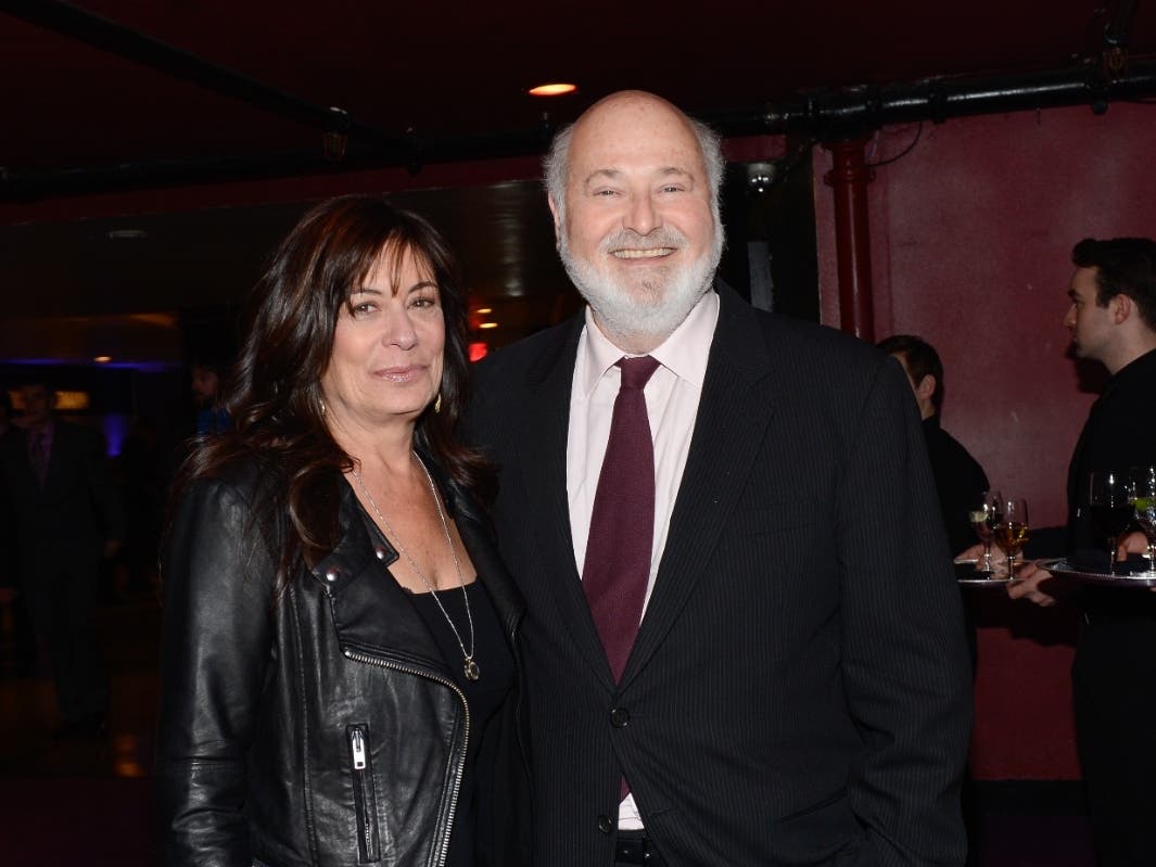 Actor Rob Reiner and his wife, Michele Singer, arrive for an event on Dec. 17, 2013, in New York.