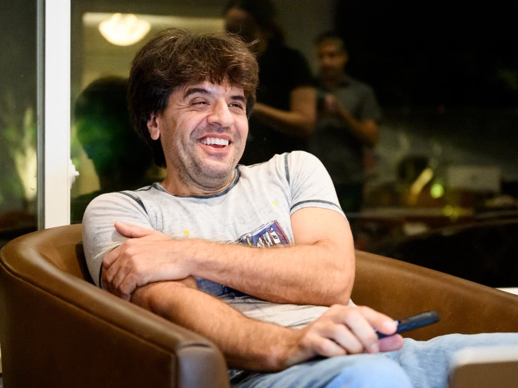 Karl Deisseroth, one of the three recipients of the 2026 Nobel Prize in medicine, smiles at home on Monday, Oct. 5, 2026, in Stanford, Calif.
