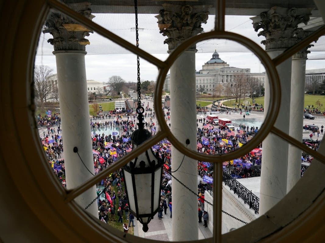 Thousands of President Trump's supporters gathered outside the U.S. Capitol Wednesday. Some supporters forced their way inside the Capitol.