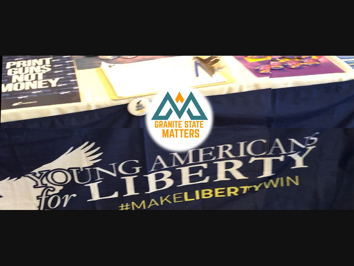Texas-based Young Americans for Liberty display at the NH "Liberty" Forum in Nashua