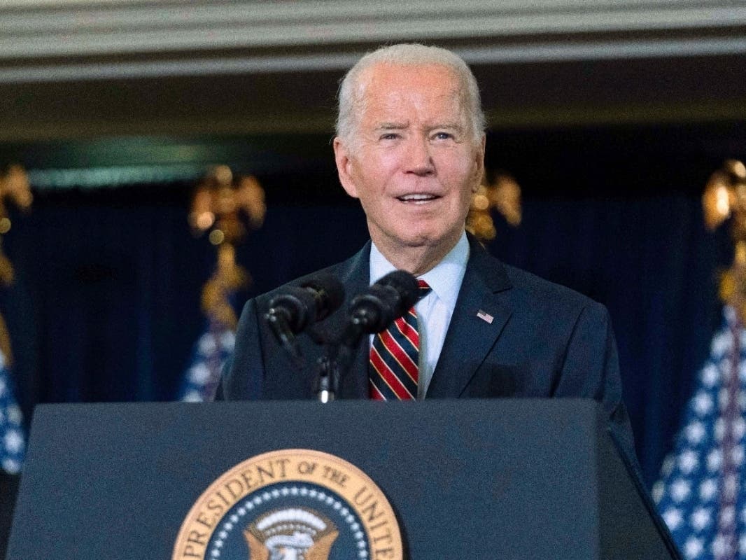 President Joe Biden delivers his remarks at the Democratic National Committee's Holiday Reception at Willard Hotel in Washington, Sunday, Dec. 15, 2024.