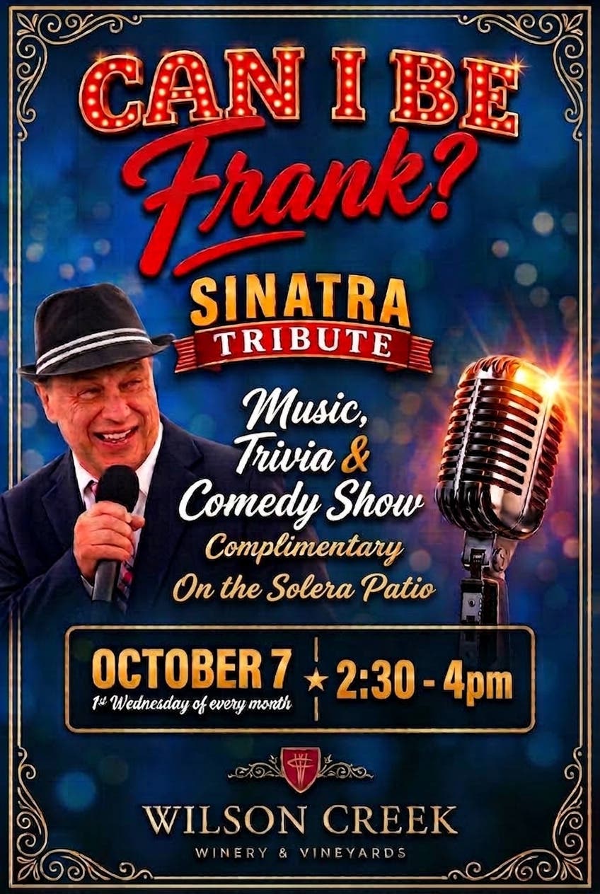 Can I Be Frank? Sinatra Tribute, Trivia and Comedy show