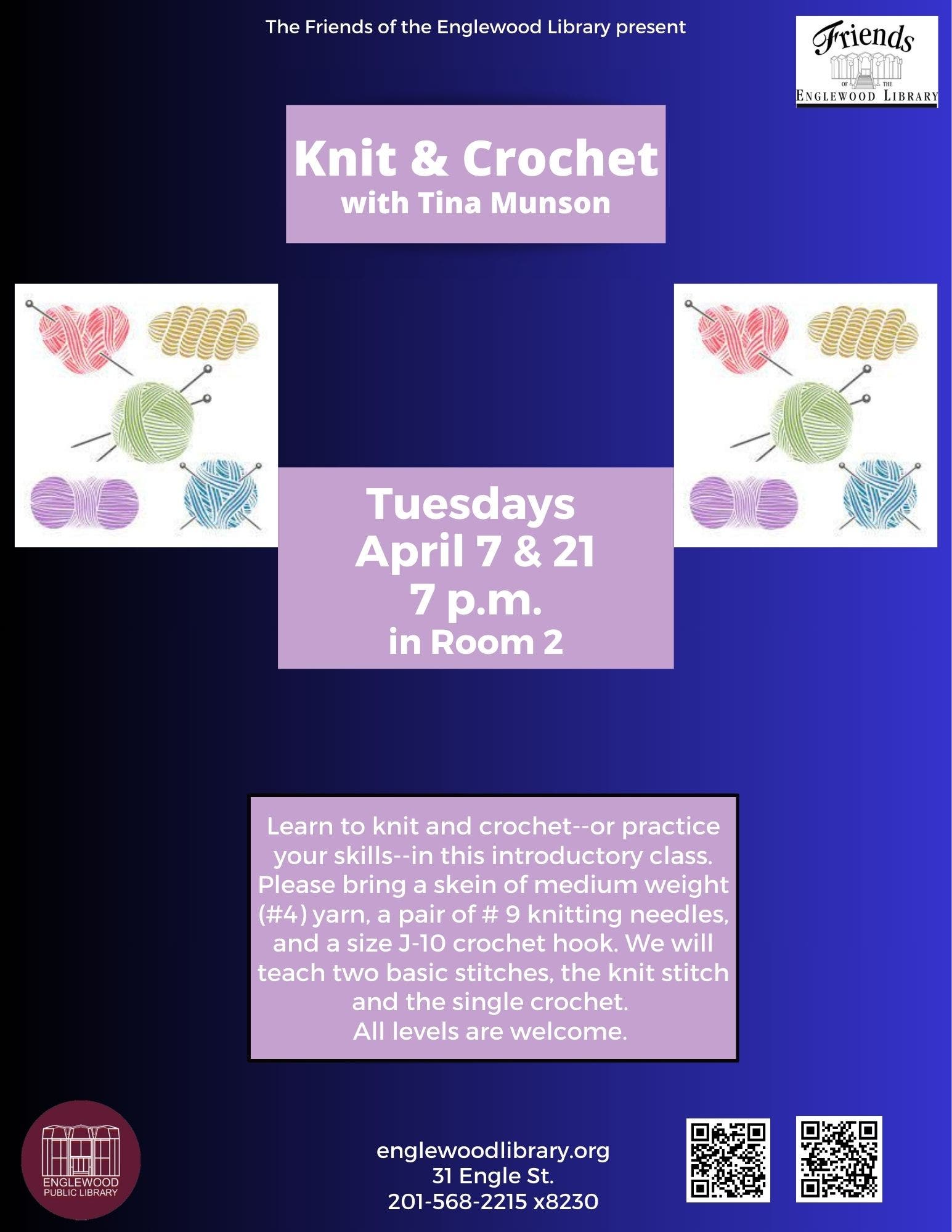 Knit and Crochet with Tina