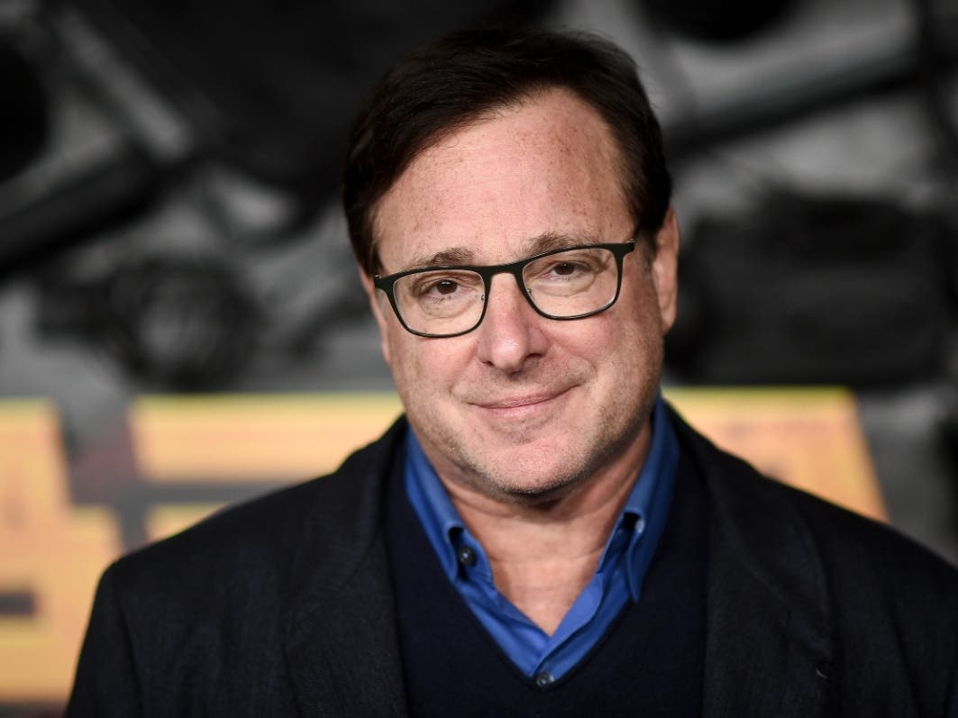 FILE - Bob Saget arrives at a screening of "MacGruber" in 2021, in Los Angeles. Saget's family has released a statement on the cause of his death last month in Florida, citing authorities saying the actor-comedian died from an accidental blow to the head.
