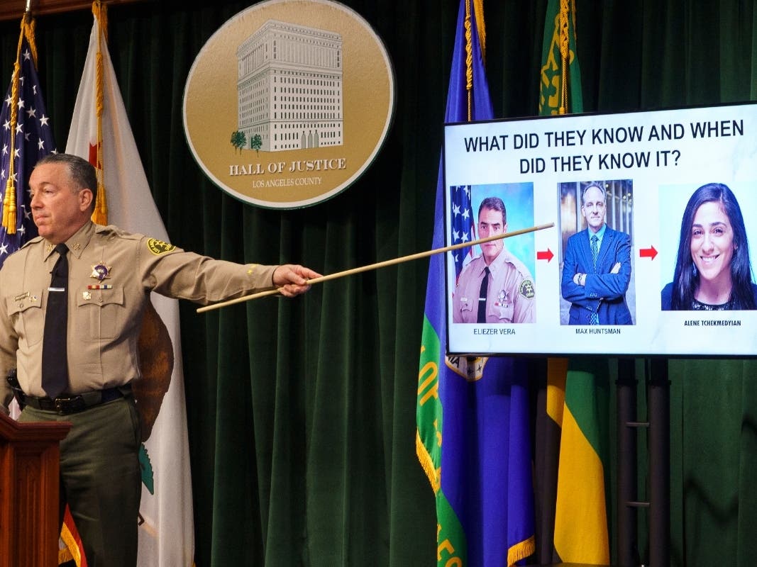 Alex Villanueva lashed out the Times, saying Tuesday during his news conference that reporter Alene Tchekmedyian was one of three people being examined as part of a criminal investigation into the leak of the surveillance video of the incident.