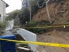 Debris from a mudslide blocks a street in the Laurel Canyon section of Los Angeles on Tuesday, Jan. 10, 2023. 