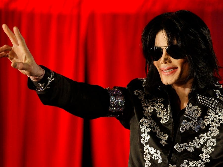 This March 5, 2009 file photo shows Michael Jackson as he announces ten live concerts at the London O2 Arena in south London. Tuesday, June 25, 2019, marks the tenth anniversary of Jackson's death. 