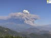 An immense plume of smoke from the Apple Fire over Riverside County, shortly after 4 p.m. Saturday, Aug. 1.