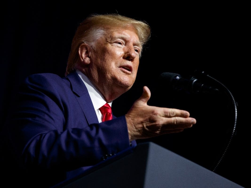 President Donald Trump speaks at the 2019 Second Step Presidential Justice Forum at Benedict College on Friday in Columbia, South Carolina.