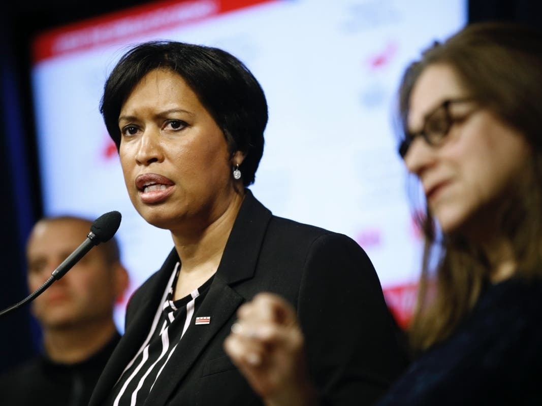 Mayor Muriel Bowser issued a stay-at-home order Monday for residents of the District of Columbia.