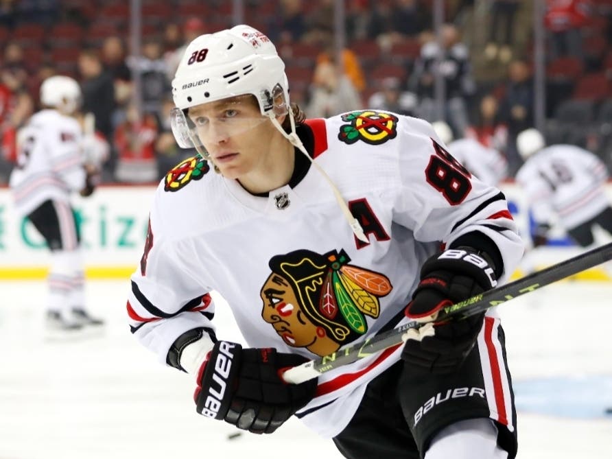 Patrick Kane, 37, spent his first 16 NHL seasons with Chicago and helped deliver Stanley Cup championships in 2010, 2013 and 2015