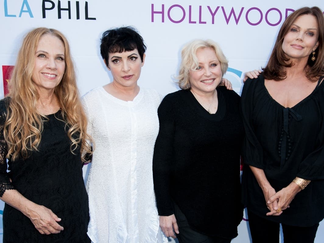 From left, Charlotte Caffey, Jane Wiedlin, Gina Schock, and Belinda Carlisle of the Go-Gos are pictured here.
