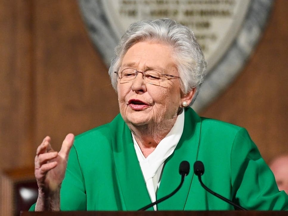 Alabama Gov. Kay Ivey delivers her State of the State address March 7, 2023, in Montgomery, Ala. 