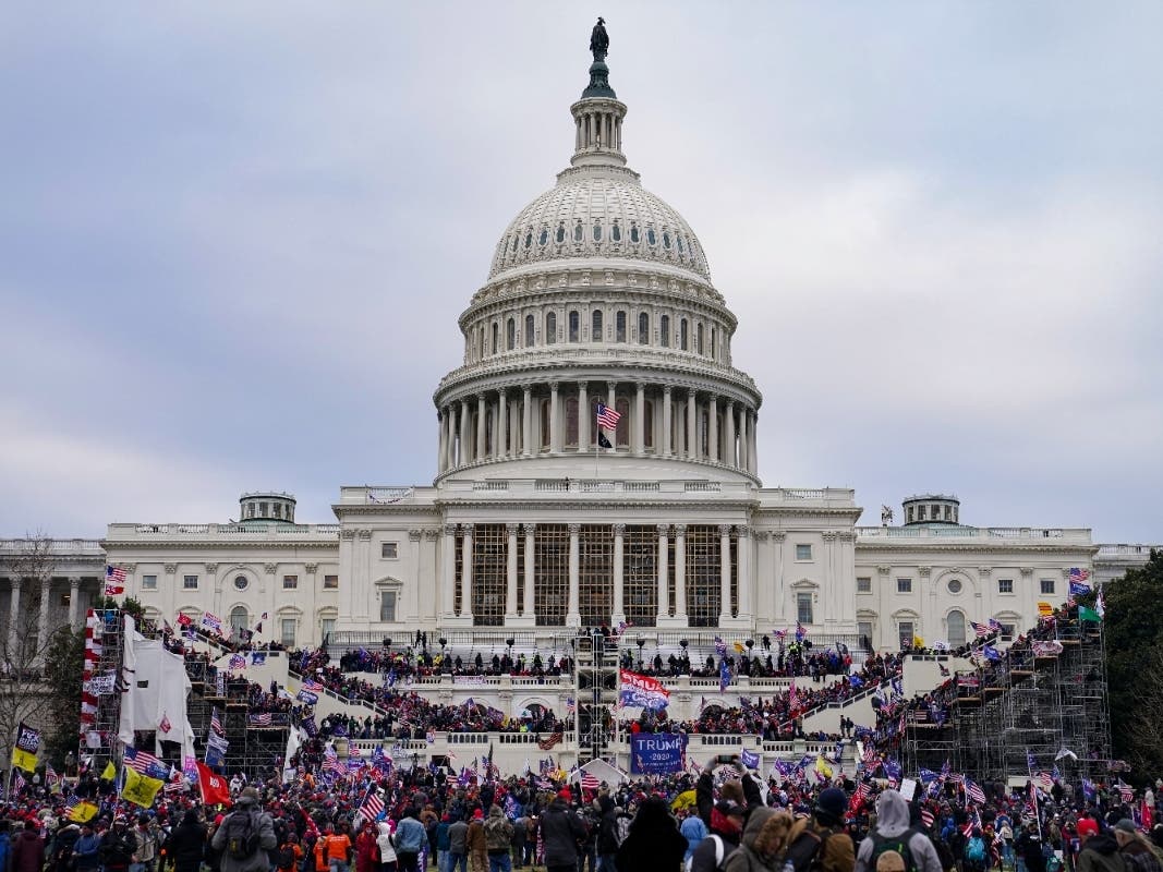 Capitol Breach SentencingProtesters loyal to President Donald Trump swarm the Capitol, Jan. 6, 2021, in Washington, D.C.
