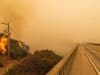 Firefighters with Vandenberg Air Force Base, light a back burn to help control the Dolan Fire at Limekiln State Park in Big Sur, Calif,. Friday, Sept. 11, 2020. 