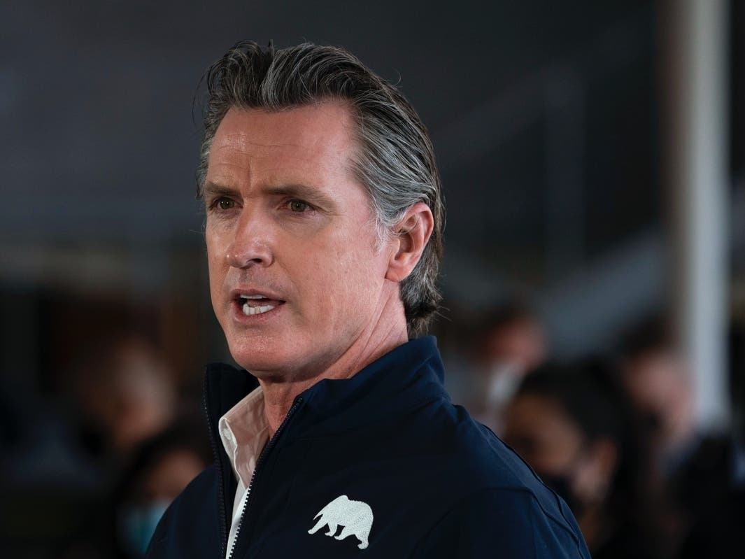 Democratic Gov. Gavin Newsom balked at GOP Texas Gov. Greg Abbott's decision to lift a mask mandate this week amid the coronavirus pandemic. 