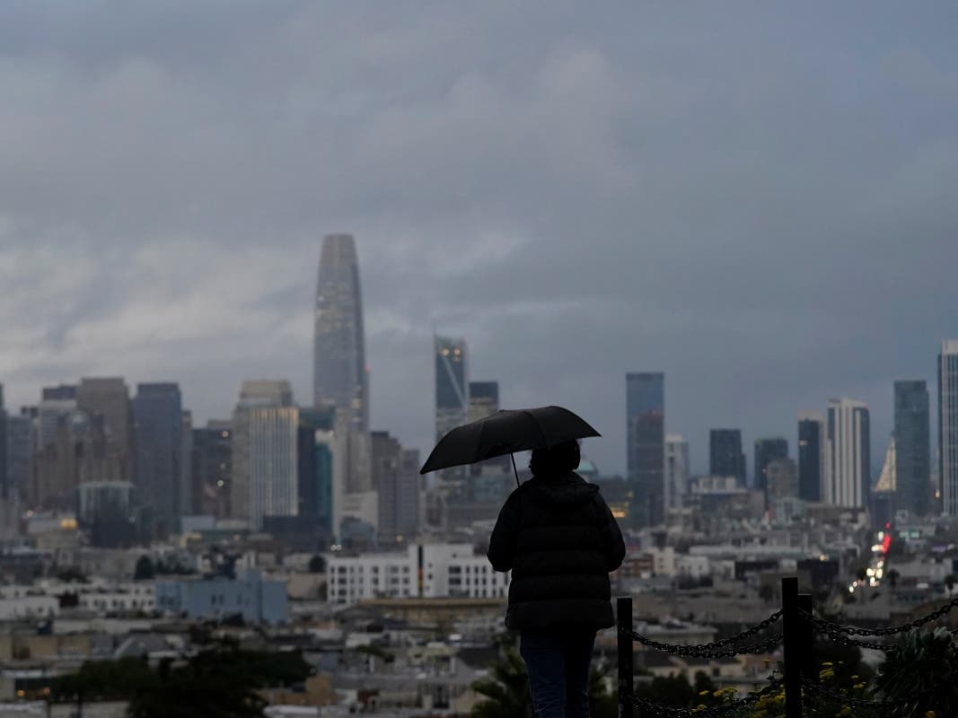 California is facing a stormy holiday week, with heavy mountain snowfall and widespread rain elsewhere. 